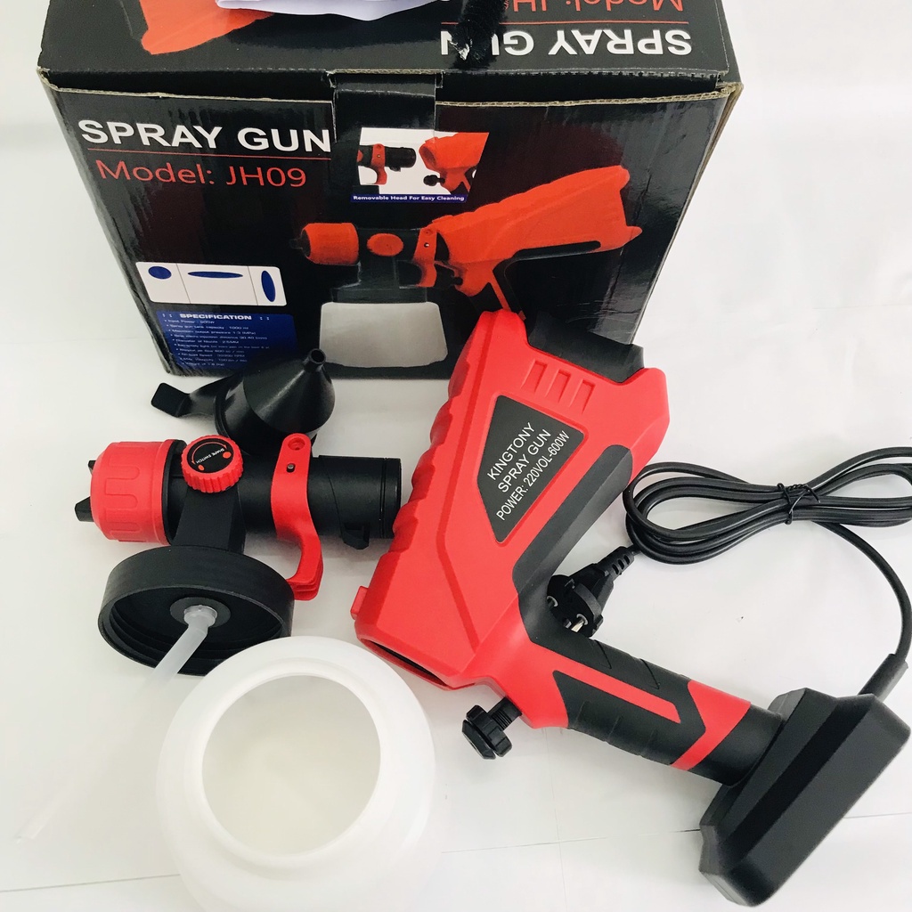 Máy Phun Sơn Cầm Tay Spray Gun JH09  Dùng Điện 220V  Công Suất 600W Bình 1L - Hàng Chính Hãng