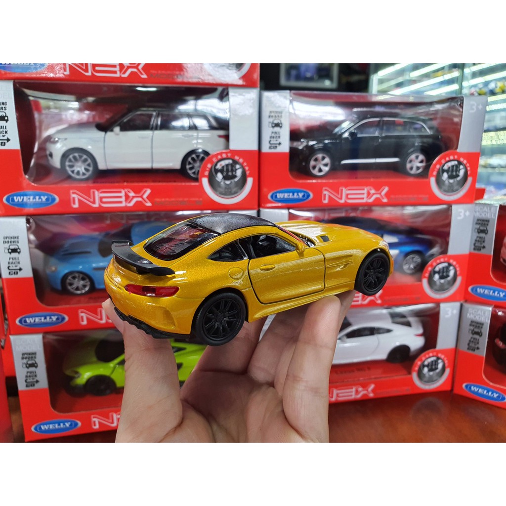 Xe Mô Hình Mercedes-AMG GT-R 1:36 Welly ( Vàng )