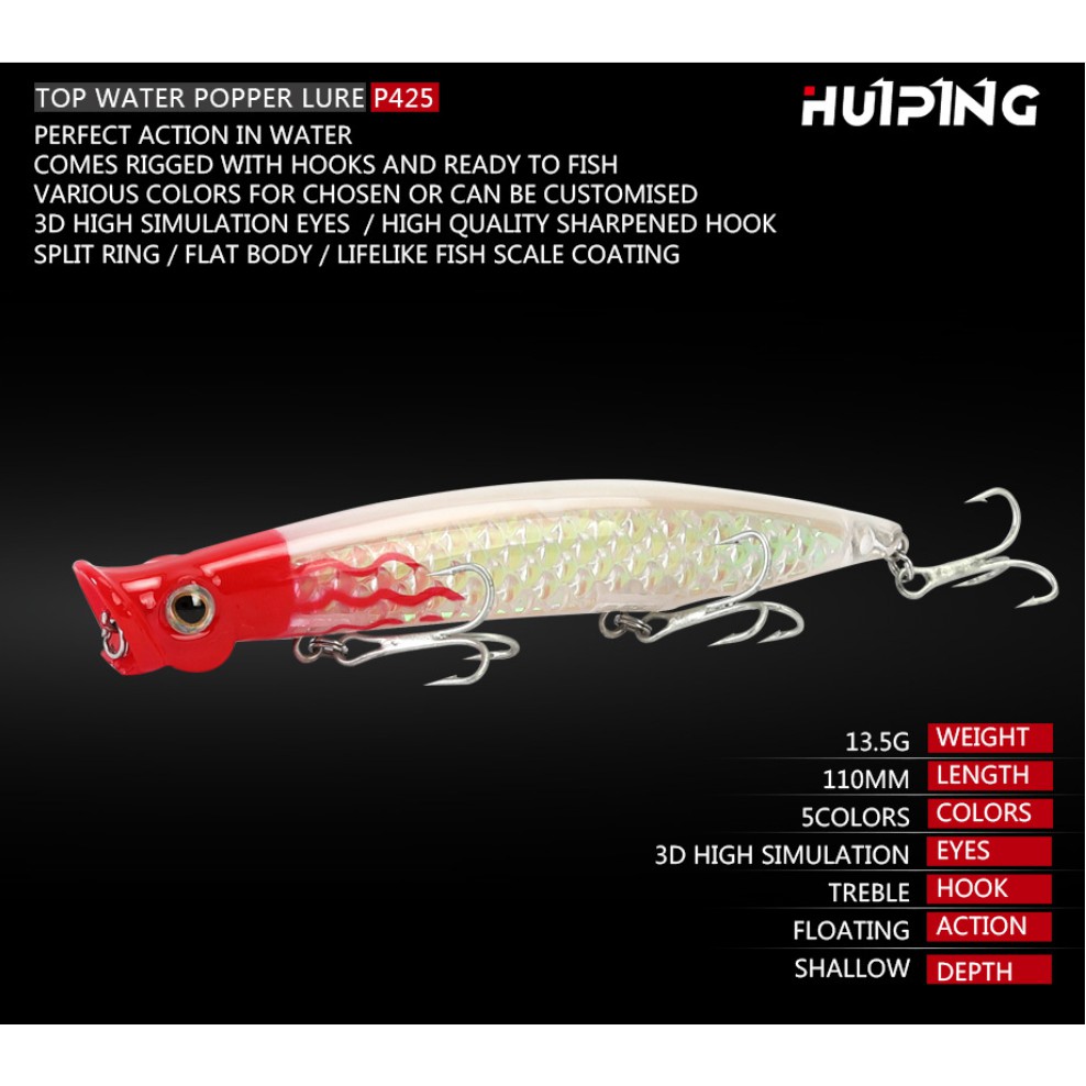 Mồi giả câu thiết kế sống động chất lượng cao 13.1g / 110mm