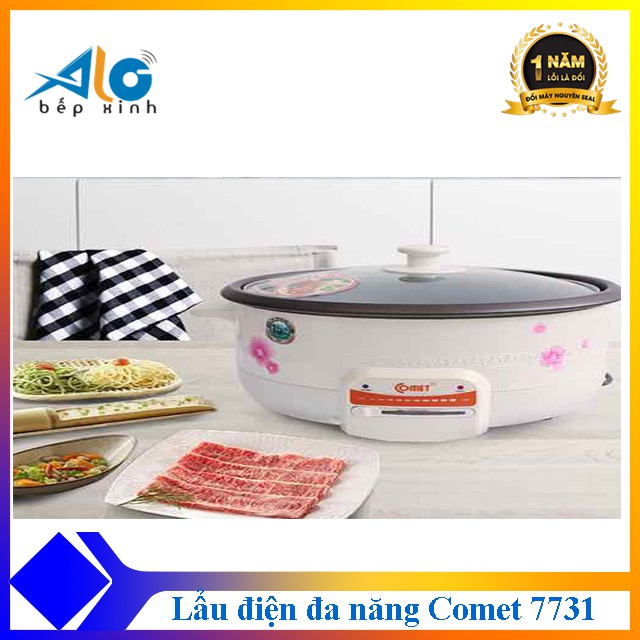 [Mã ELHADEV giảm 4% đơn 300K] ( RẤT BỀN) LẨU ĐIỆN ĐA NĂNG COMET 7731 - Shop Alo Bếp Xinh