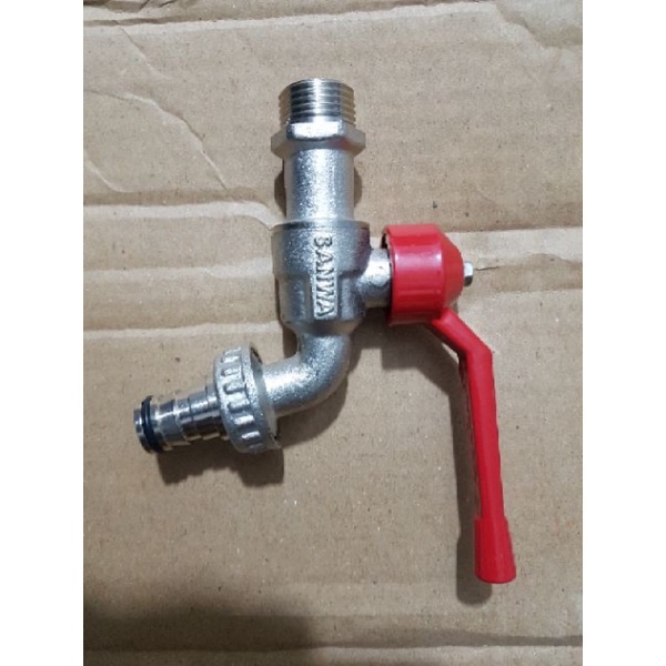 Vòi nước Sanwa phi 21,phi 27 mạ kẽm chống han rỉ