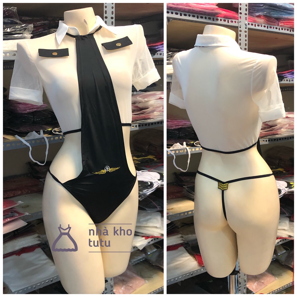 Đồ ngủ bodysuit Cosplay Po.li.ce TuTu L140