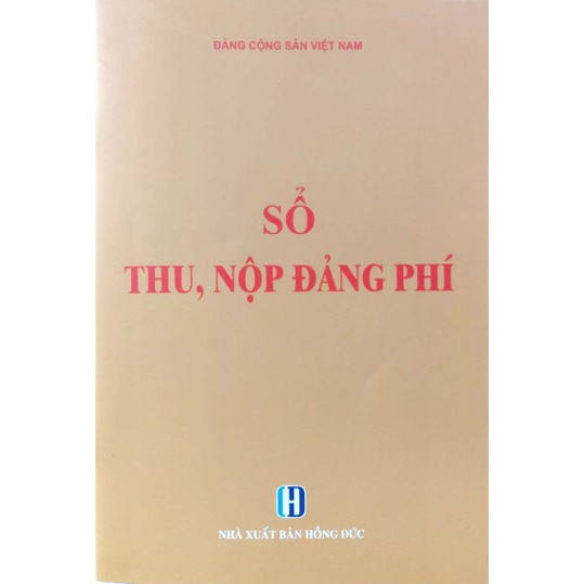 Sách - Sổ thu nộp đảng phí