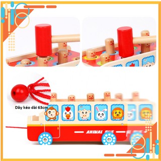 Đập chuột chũi 2 búa hình xe bus