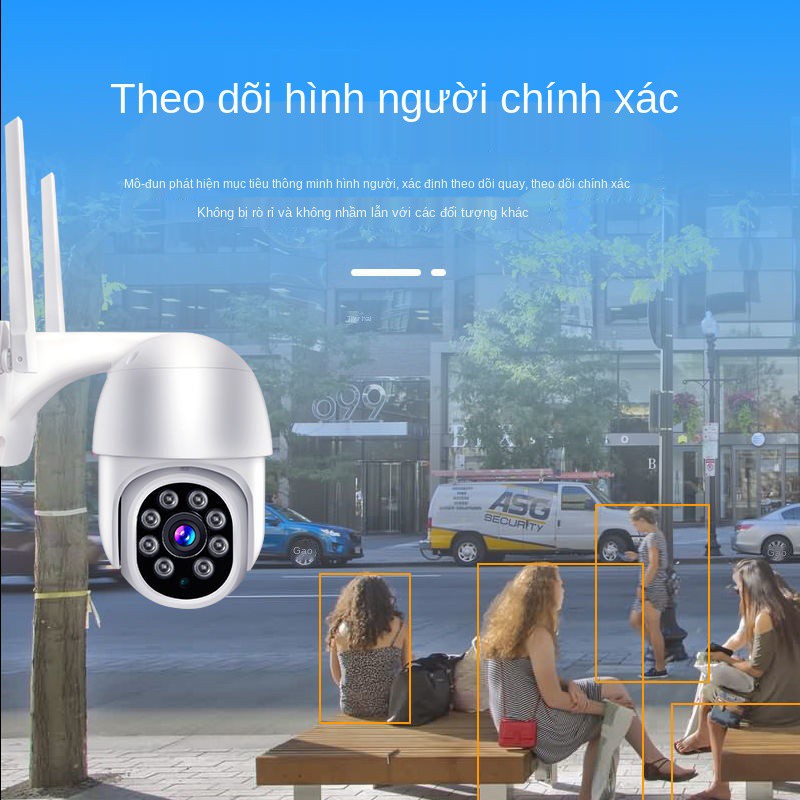 ☜¤♣Camera dome 4G giám sát ngoài trời xoay 360 độ tại nhà điện thoại di động không có mạng từ xa Màn hình WIFI