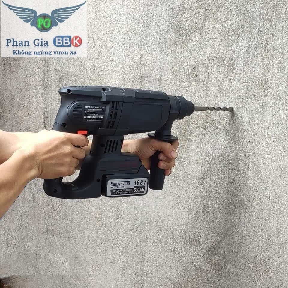 Máy Khoan Bê Tông Dùng Pin HITACHI 188V 3 Chức Năng