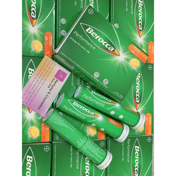 Viên sủi bổ sung vitamin và khoáng chất Berocca Performance 10 Viên/tuýp