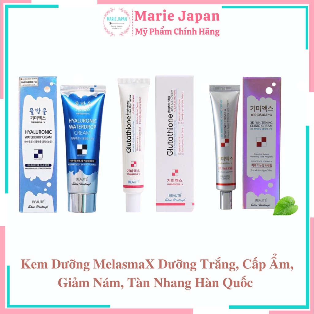 Kem Dưỡng MelasmaX Dưỡng Trắng, Cấp Ẩm, Giảm Nám, Tàn Nhang Hàn Quốc