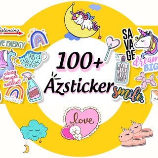 Set 100  Hình Sticker Dán Trang Trí Kèm Quà Tặng 35k