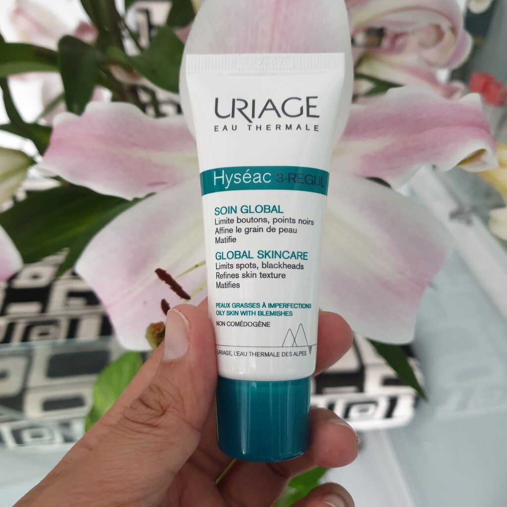 [TEM CTY] URIAGE Hyseac 3 Regul Global &amp; Tinted SPF30 40mL - Kem làm giảm mụn trứng cá tổng hợp, mờ thâm mụn