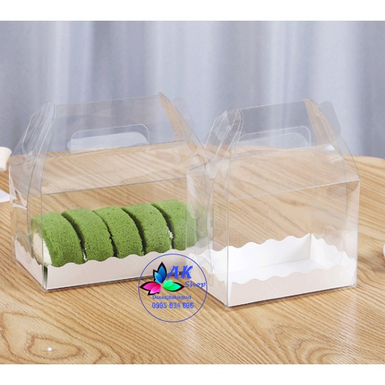 COMBO 5 HỘP MICA ĐỰNG BÁNH CHỮ NHẬT 13*8*10