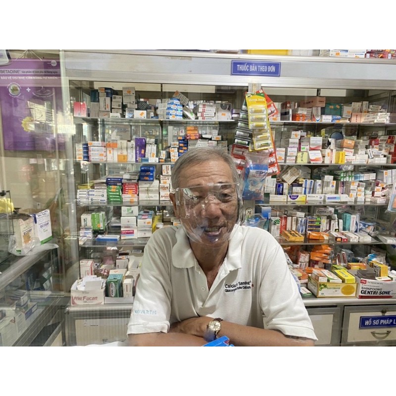 ❌NOWSHIP HCM ❌ kính chống giọt bắn bọt face shield phòng dịch TUYỆT ĐỐI AN TOÀN mặt nạ kháng khuẩn full face