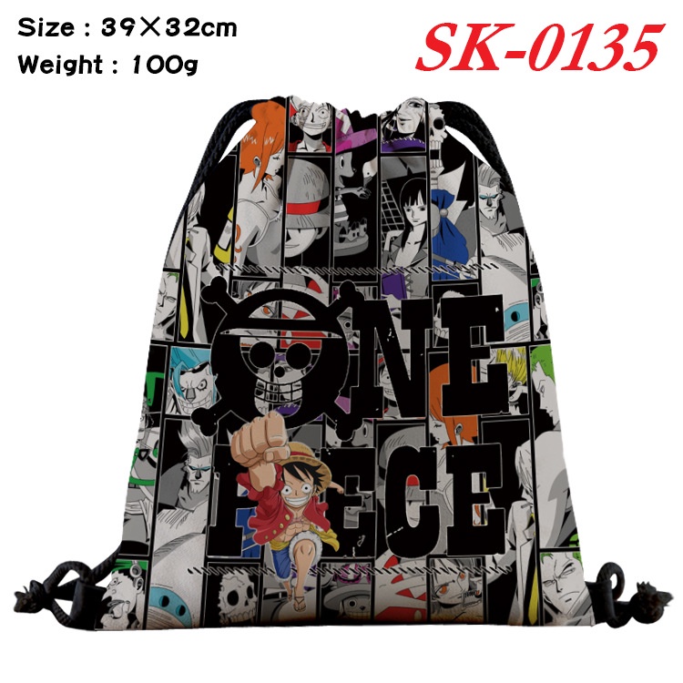 Ba Lô Dây Rút Hoạt Hình One Piece Nhiều Màu Sắc