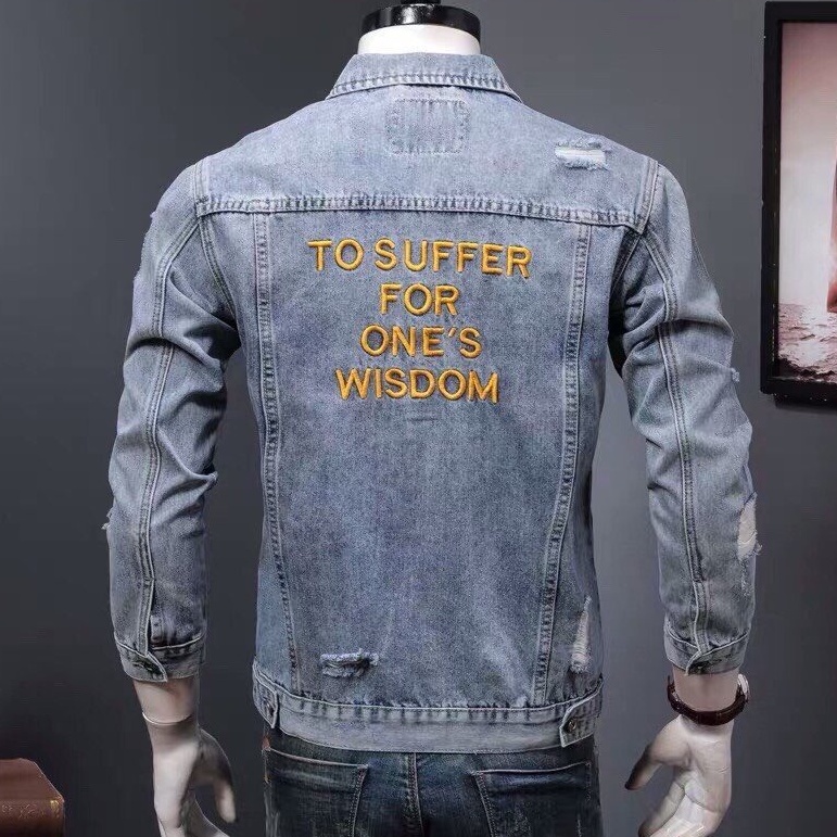 Áo khoác jean nam thời trang cao cấp, chất liệu denim thoáng mát, hàng chuẩn shop Lady-Hn Store88
