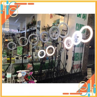 Combo Đèn Livestream + Chân Sắt 2,1m chắc chắn Đủ Size 16cm, 20cm, 26cm,33, 34cm, 45cm, 55cm. Hỗ Trợ Ánh Sáng Livestream