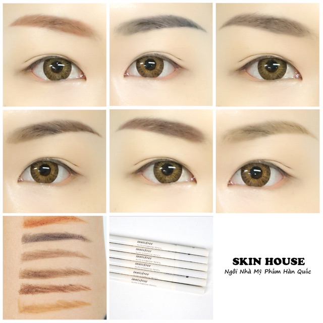 Chì kẻ mày 2 đầu Innisfree auto eyebrow pencil