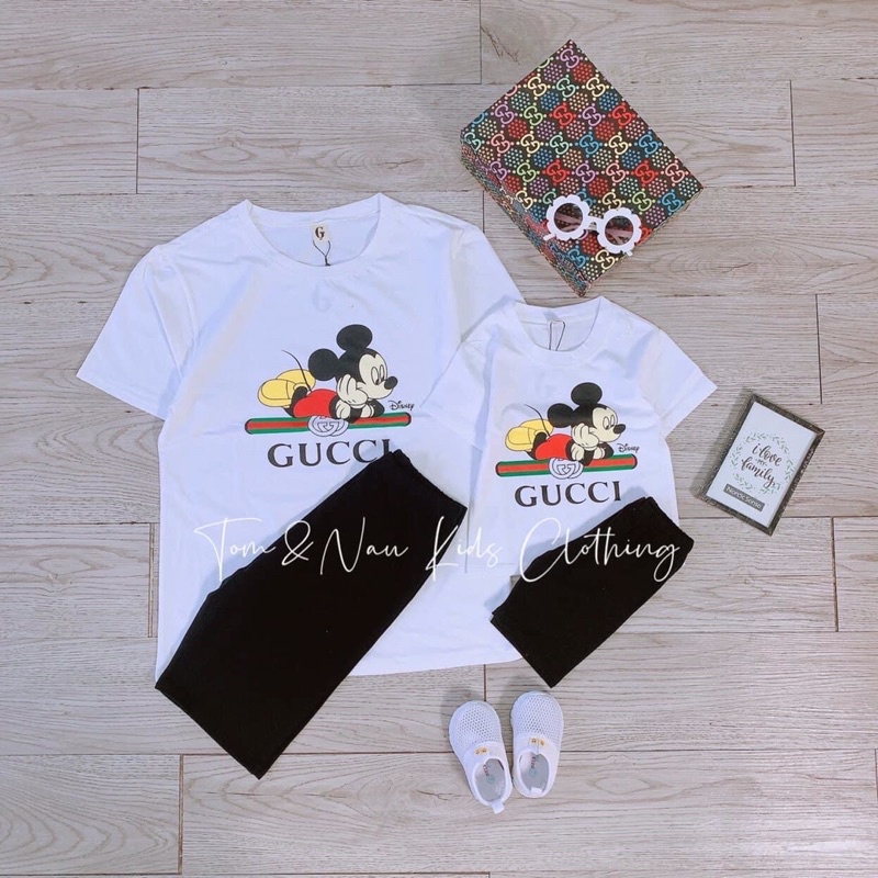 (KHAI TRƯƠNG BÁN GIÁ XƯỞNG + ẢNH THẬT) Set áo thun quần leggin mẹ và bé