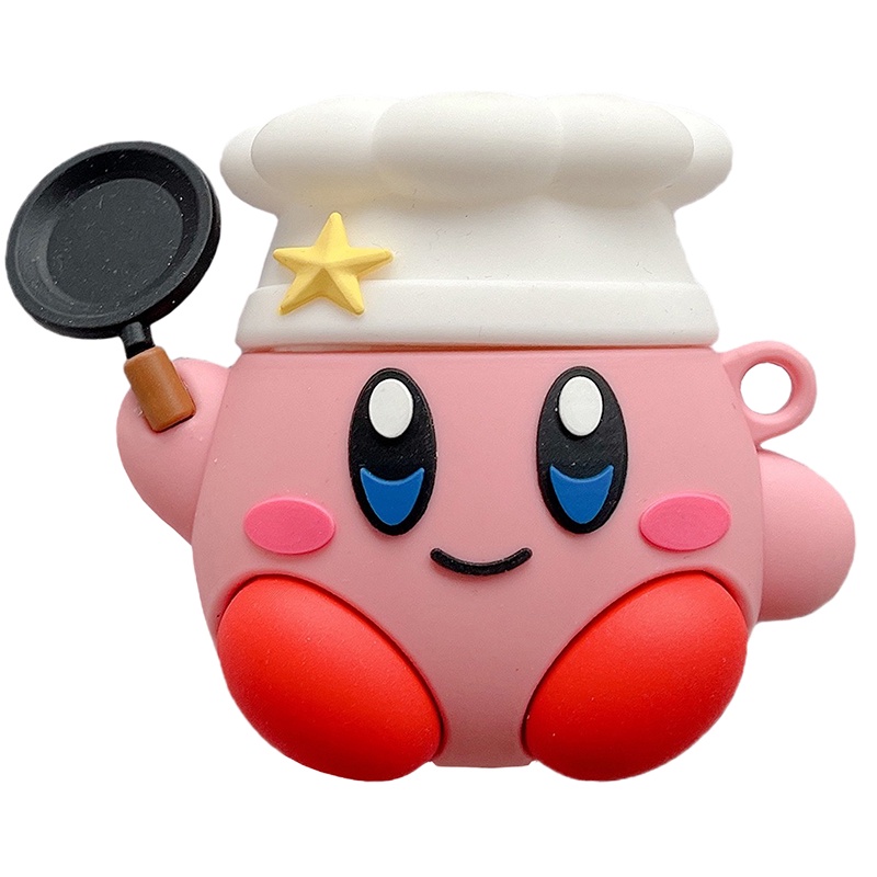 Kirby iPhone Airpods  Thế hệ thứ 2 Ốp tai nghe Bluetooth không dây Pro Bao tai nghe chống rơi Phim hoạt hình dễ thương quyến rũ
