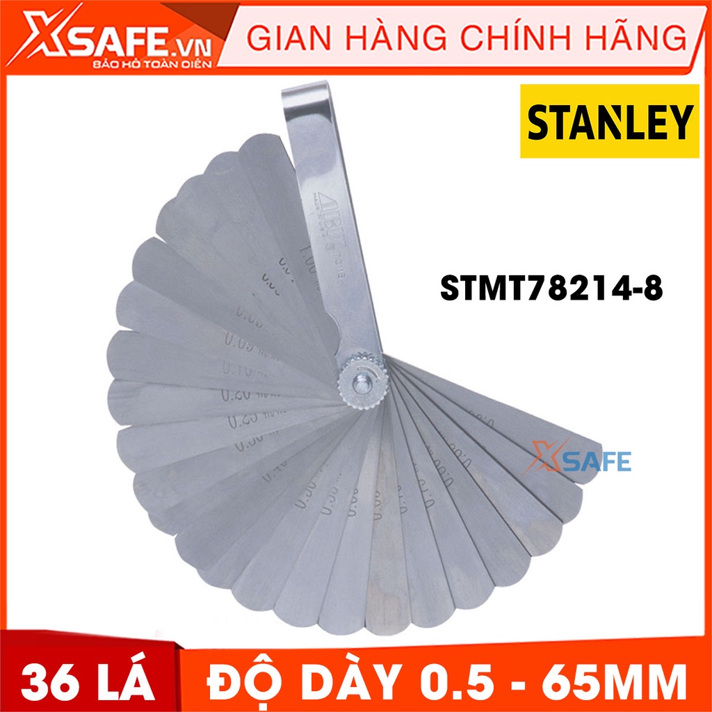 Thước lá đo khe hở STANLEY STMT78214-8 thép carbon Thước lá Stanley kiểu dáng gọn nhẹ, kết quả đo chính xác - Chính hãng