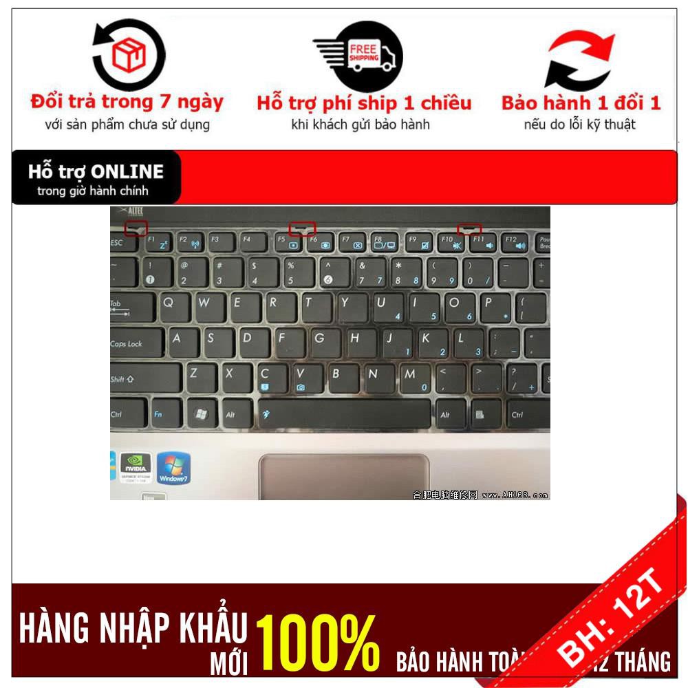 BH12TH Bàn phím Laptop Asus K42 K42F K42J K43 K43E K43S Màu đen + trắng Hàng mới-Bảo hành 12 tháng toàn quốc!