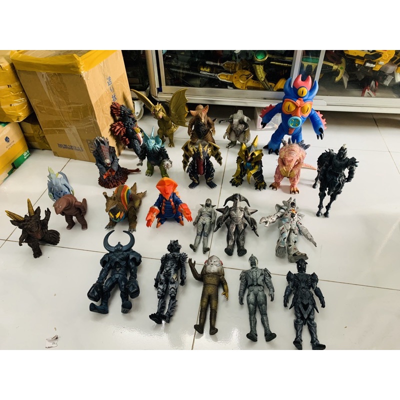 Mô hình Sofubi Ultraman &amp; Monster 15-28cm chính hãng Bandai Nhật