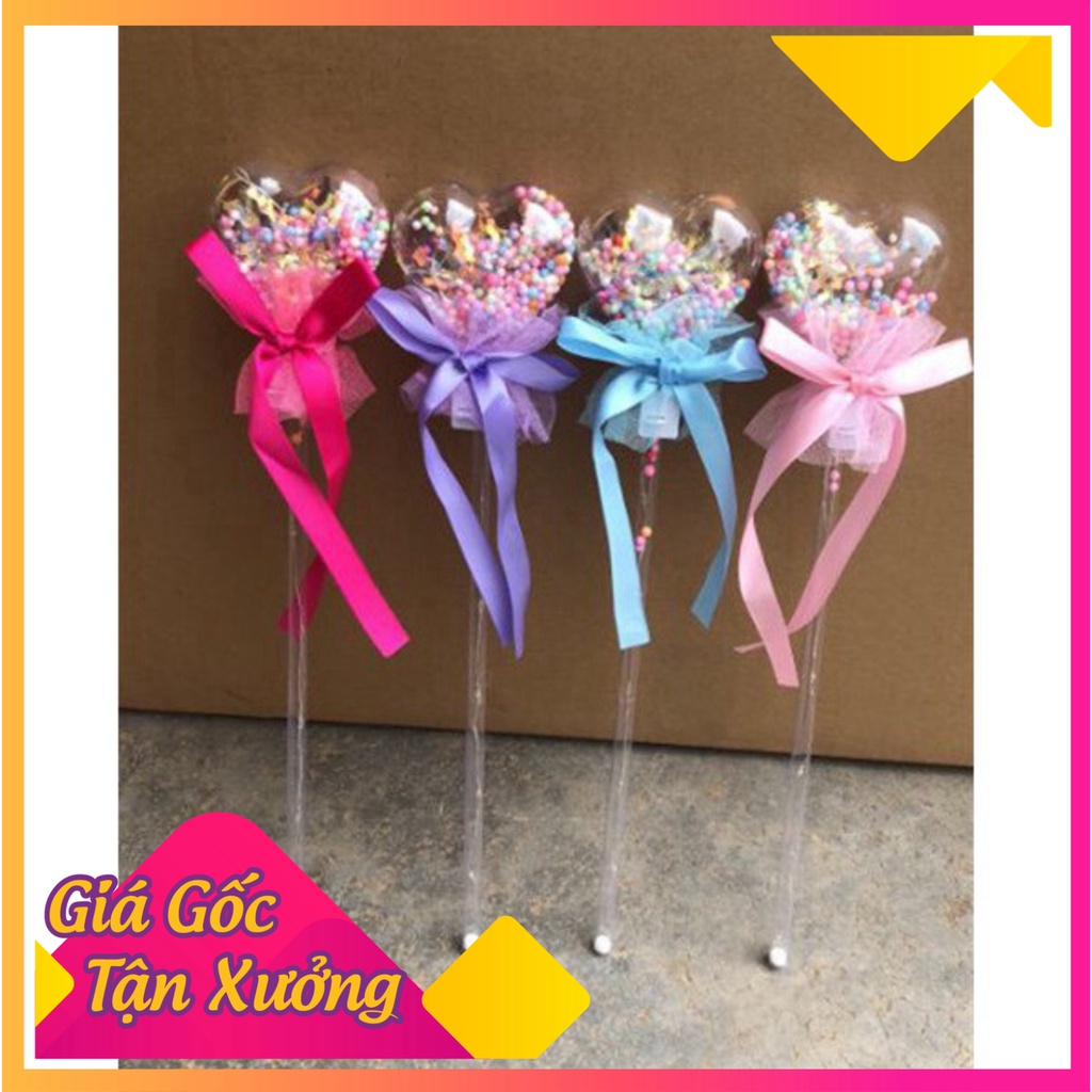 Gậy chiếu sáng Quả cầu pha lê/ Gậy thắp sáng ngôi sao 5 cánh -  gậy công chúa phát sáng