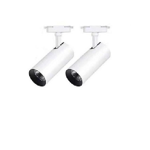 Combo 2 đèn led rọi ray ống bơ 3w + thanh ray 0.5m