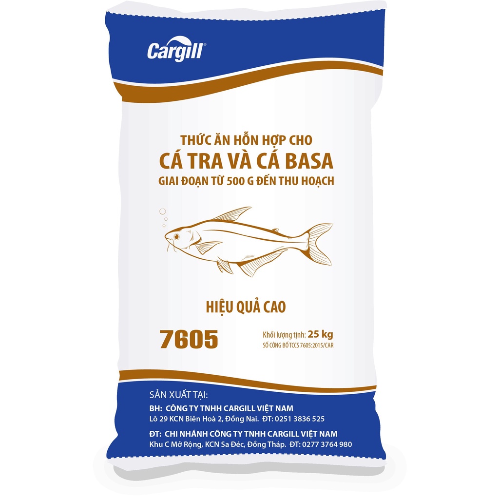 CÁM CARGILL 7605 ĐỘ ĐẠM 18 GÓI 1KG