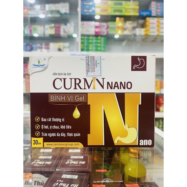 Hỗn dịch dạ dày Curmin Nano Bình Vị Gel - 30 gói x 10ml