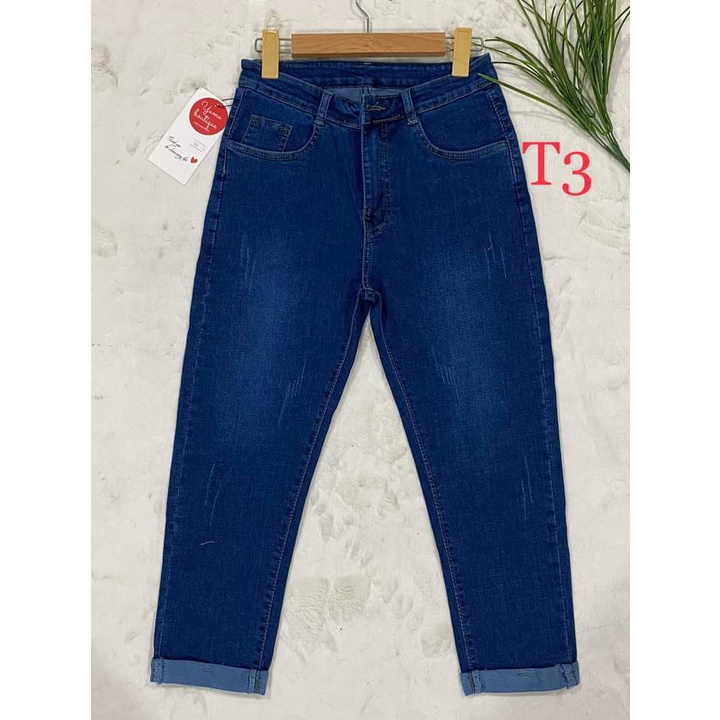Quần Jeans 9 Tất Big Size  Vải dày và co giãn.YuMe-MS:040