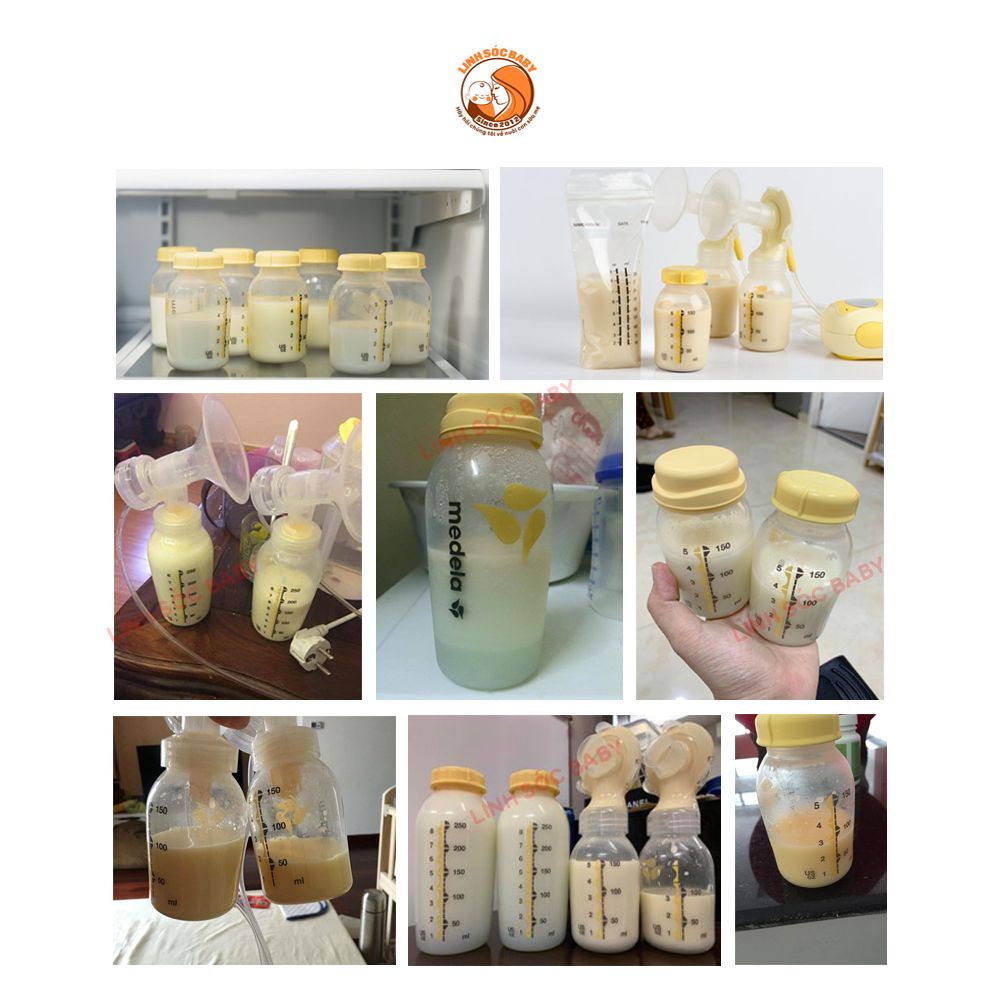 Bình trữ sữa Medela 150ml 250ml, chính hãng nhập Mỹ , an toàn tuyệt đối, mẹ an tâm trữ sữa cho bé