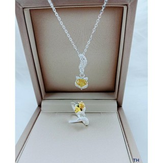 Combo nhẫn hồ ly và dây chuyền hồ ly giá yêu bạc ta
