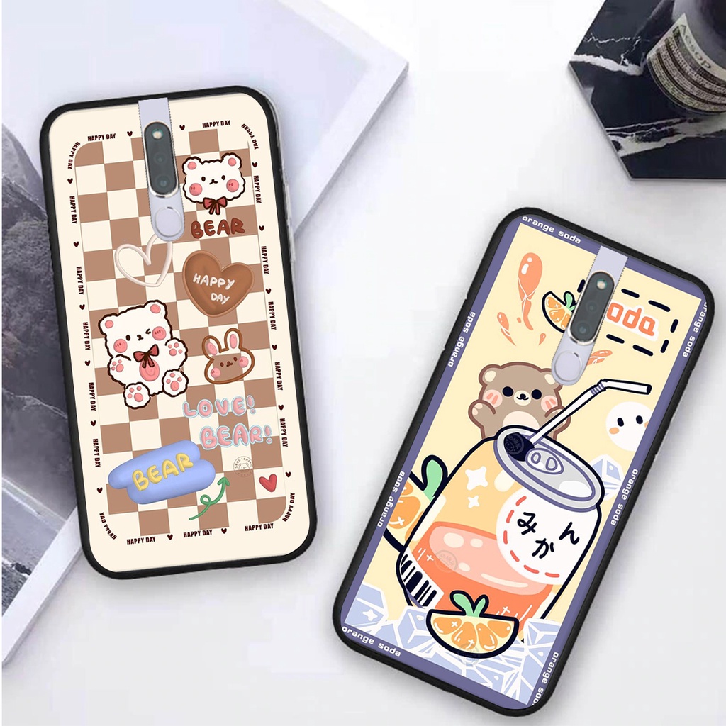 Ốp lưng Oppo F11 PRO in hình 3D GẤU cute be@r, soda, happy day cực hot ,thời thượng