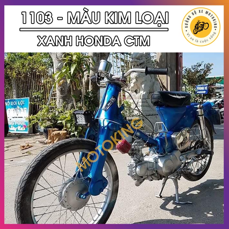 Sơn Samurai xanh kim loại Honda CTM 1103** - chai sơn xịt chuyên dụng dành cho sơn xe máy, ô tô