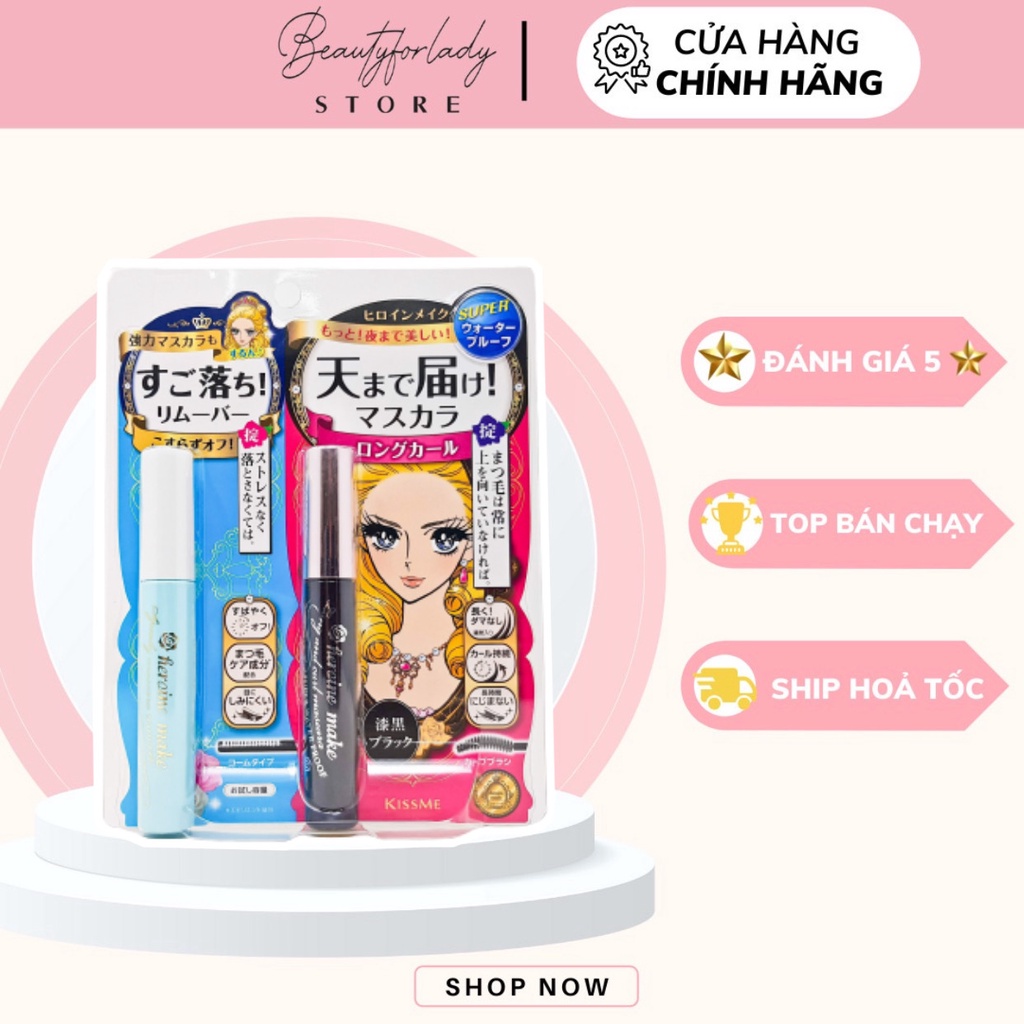 SET 2 MÓN MASCARA VÀ TẨY TRANG KISS ME