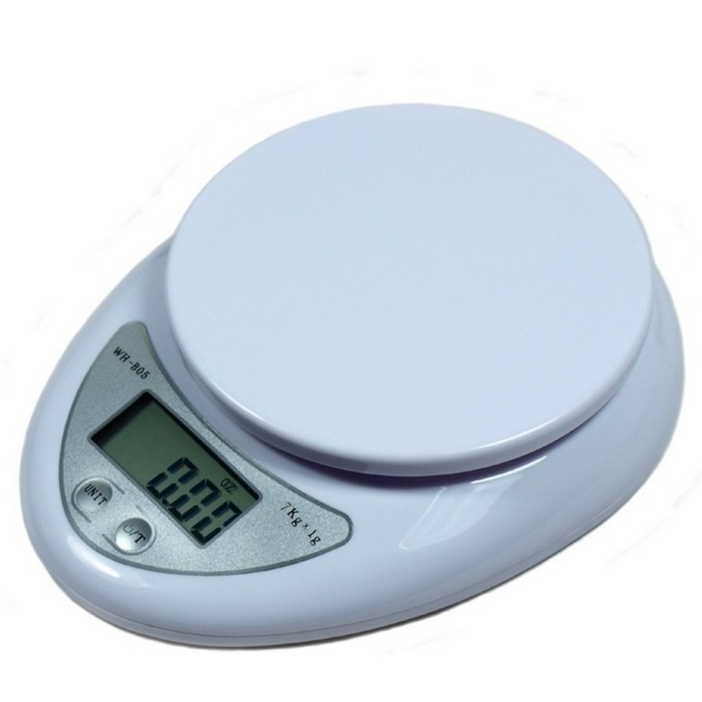 Cân Điện Tử Nhà Bếp Mini Electronic Kitchen Scale Cân Thực Phẩm 5Kg – 1G Kèm Pin ( CÂN MỎ TRÒN)