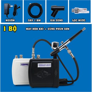   Chính Hãng  Máy Nén Khí Mini Kèm Súng Phun Sơn Airbrush HD-130 