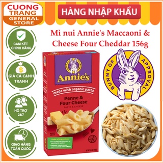 Mì nui annie's macaroni & cheese four cheddar 156g