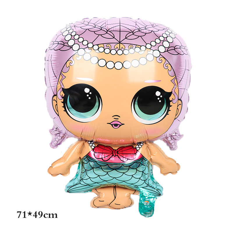 Bong Bóng Hình Búp Bê Lớn Trang Trí Tiệc Sinh Nhật Độc Đáo