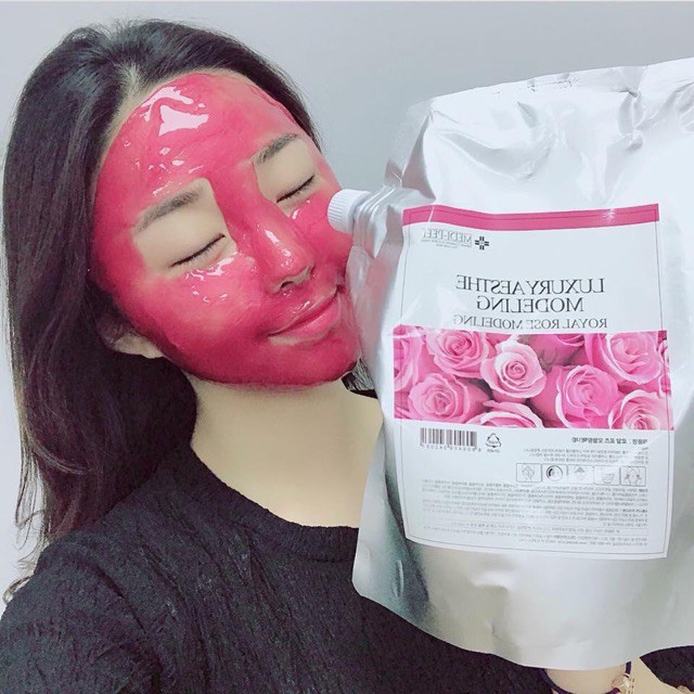 Mặt Nạ Vàng Dẻo Hoa Hồng Collagen Dưỡng ẩm DA Gói 1000G MEDI PEEL Hàn Quốc