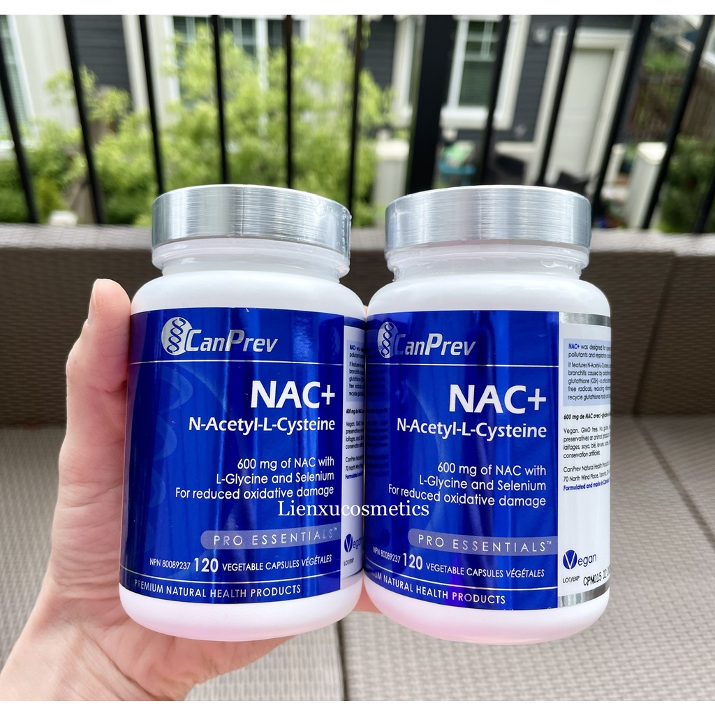Viên uống NAC bổ phổi, giải độc gan, thận& chống oxy hoá Canprev’s, hộp 120 viên; HSD 2025