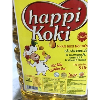 Dầu ăn Happi Koki 5l- Thể tích: 5 Lít