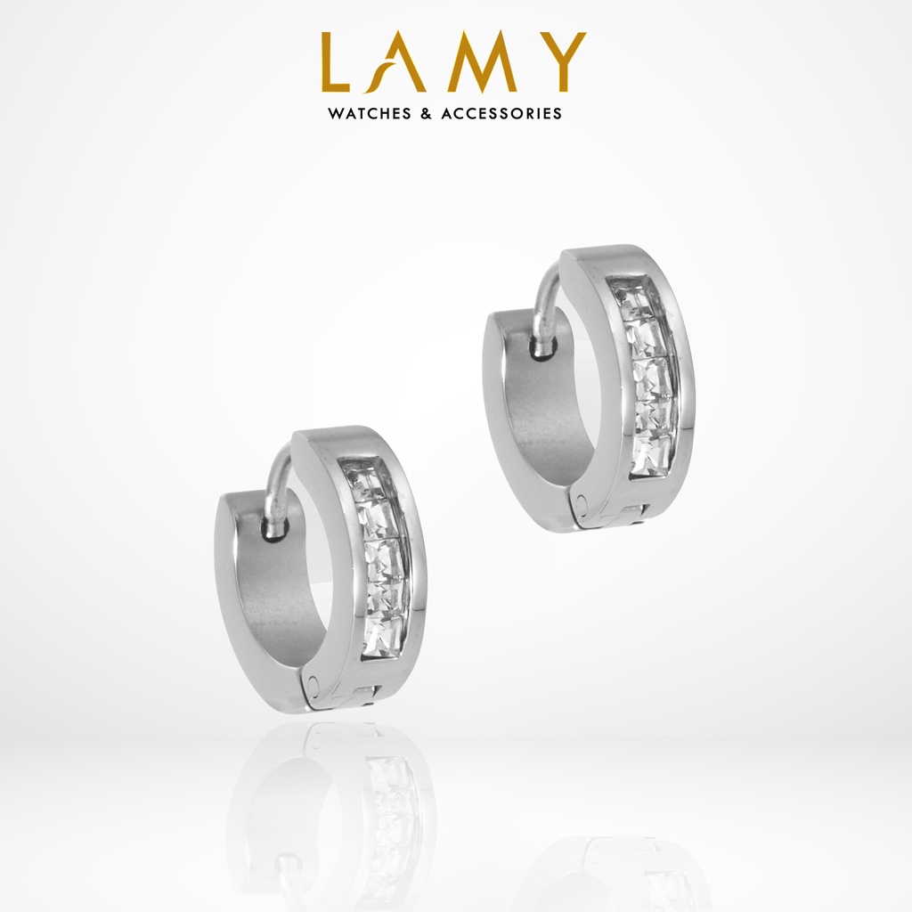 Khuyên tai CDE Diamond Buckle Earrings CDE3014SV
