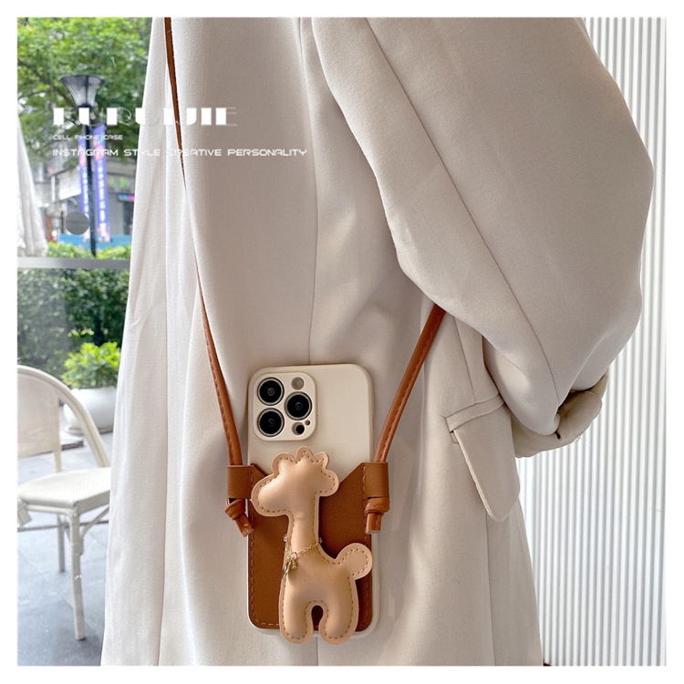 Ốp Điện Thoại Bằng Da Có Dây Đeo Chéo Cho iphone 11 12 13 Pro Max XR X XS 5 6 6s 5s se 20200 7 8 plus