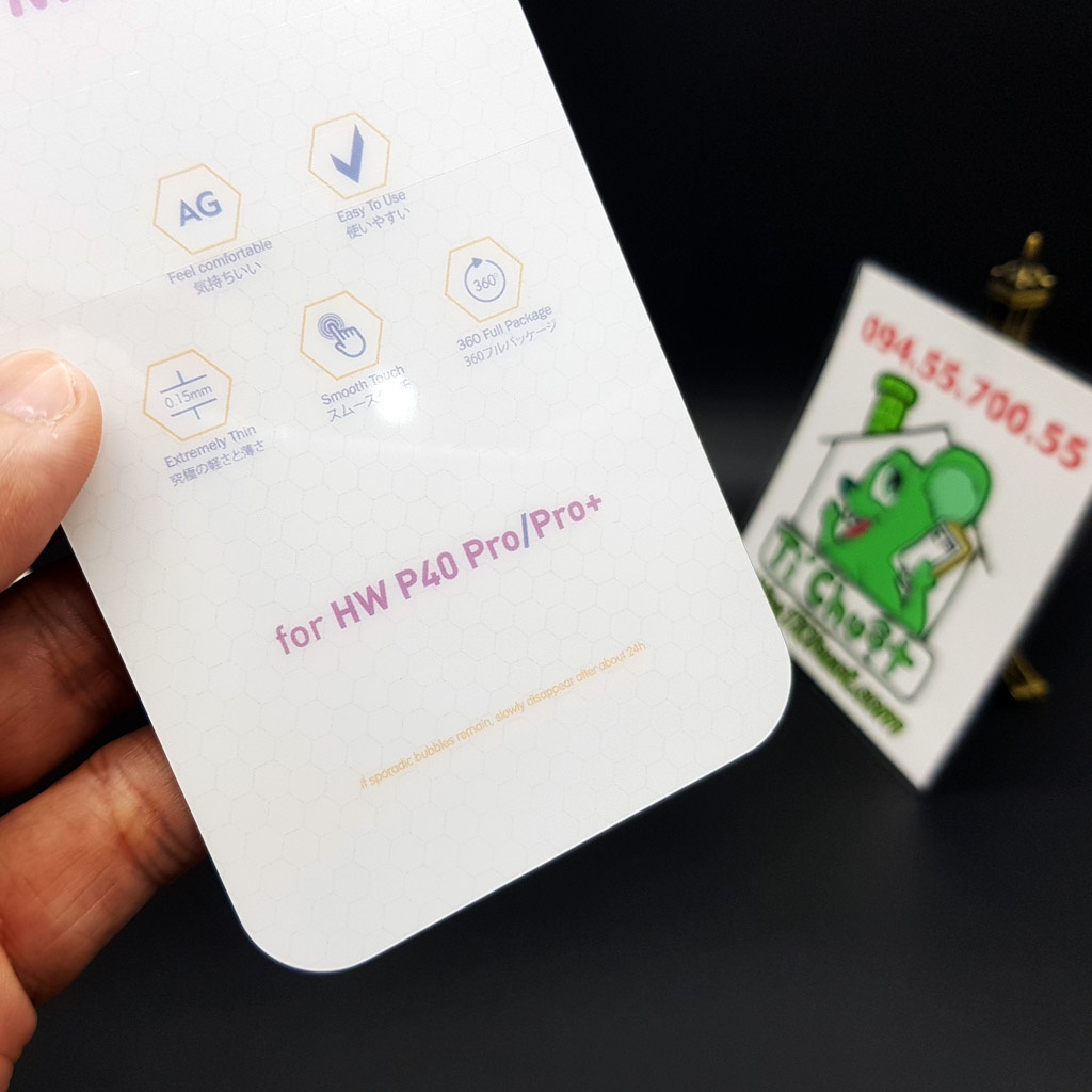 [Mặt Trước] Dán CL Dẻo PPF Huawei P40 PRO/ P40 PRO PLUS Cường Lực Chống Vân Tay