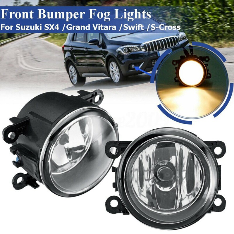 1 Pair Front Bumper Fog Light Lamps with H11 for Ford Focus with W3T19371 HID Xenon D2S D2R Ballast for Mitsubishi