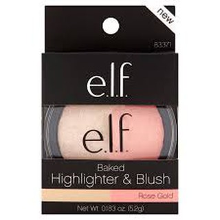 Phấn Elf Baked Highlighter & Blush ( màu rose gold )