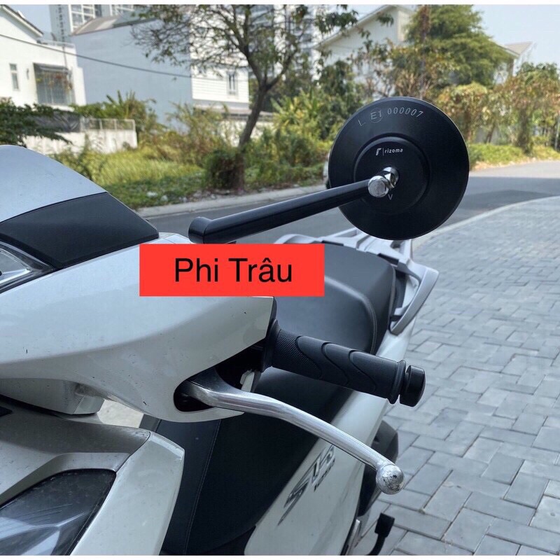 Gương Tròn Rizoma Cao Cấp Nhôm CNC Gắn Xe Máy
