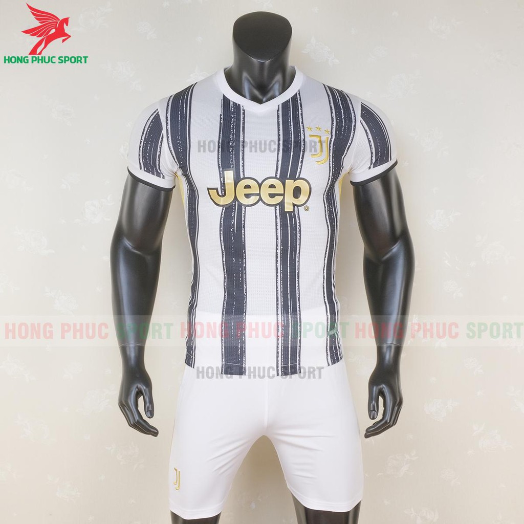Bộ quần áo đá bóng áo đá banh thể thao nam Juvetus đen trắng mùa giải 2020 2021