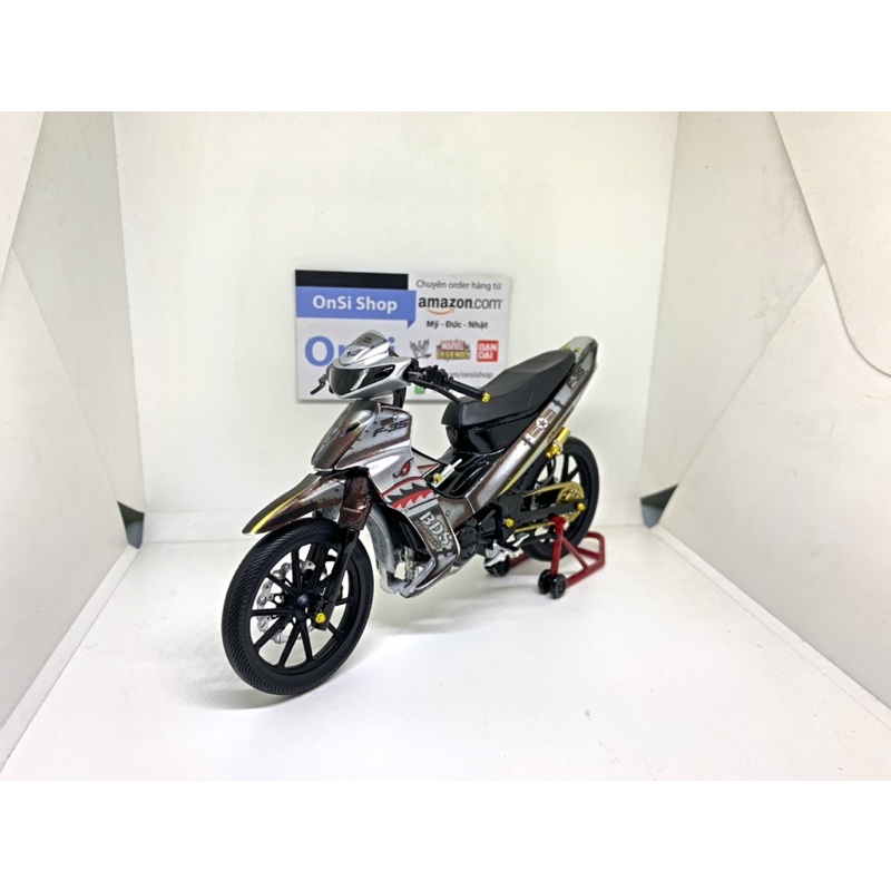 MÔ HÌNH YAZ 125cc  XE MOTOR ĐỘ F-35 TỈ LỆ 1/12